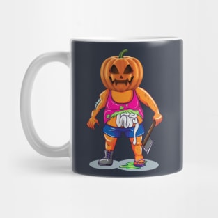 Zombie Pumpkin Halloween Party Gift Axe Mug